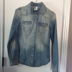 H&M Long Sleeve  Denim Shirt